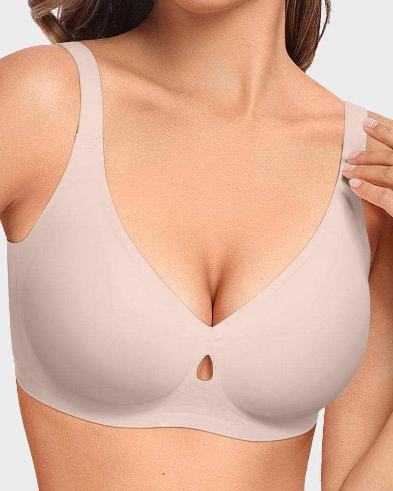 Invisible Jelly Lift Bra with Breathable Water Drop Hollow
