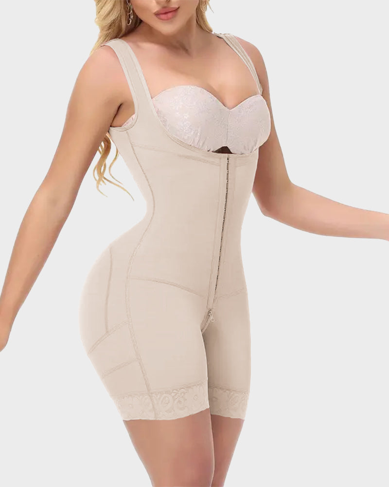 High-Compression Tummy Control Faja Colombiana Bodysuit