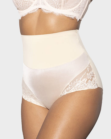 High-Waist Seamless Lace Shaping Panty (3 Pack)