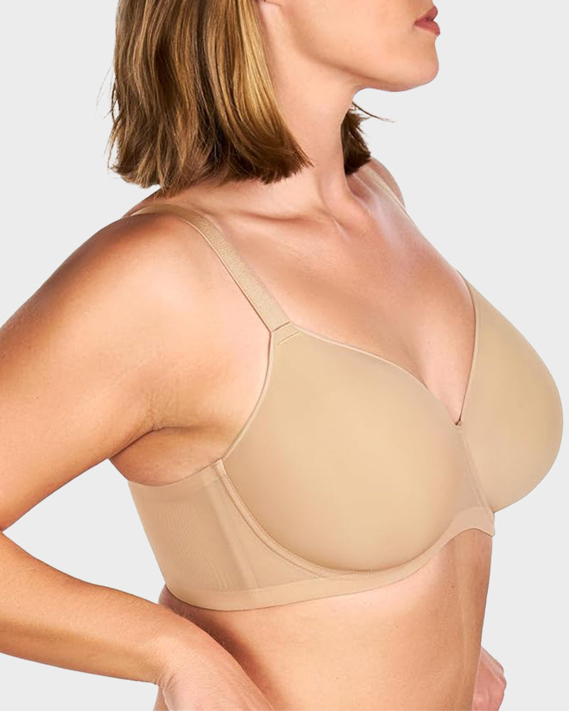 Plus Size Seamless Full Coverage T-Shirt Bra