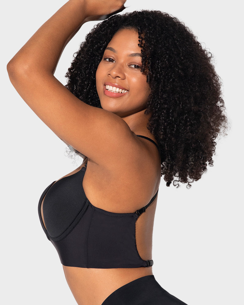 Seamless Deep V Backless Bra